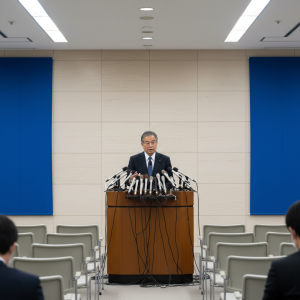 自由民主党 鈴木幹事長、役員会後の記者会見を実施