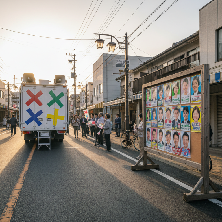 岡山県備前市議選、定数16に対し22人が立候補で選挙戦展開