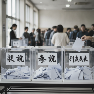 福井県大野市長選、現職が190票差で3選果たす