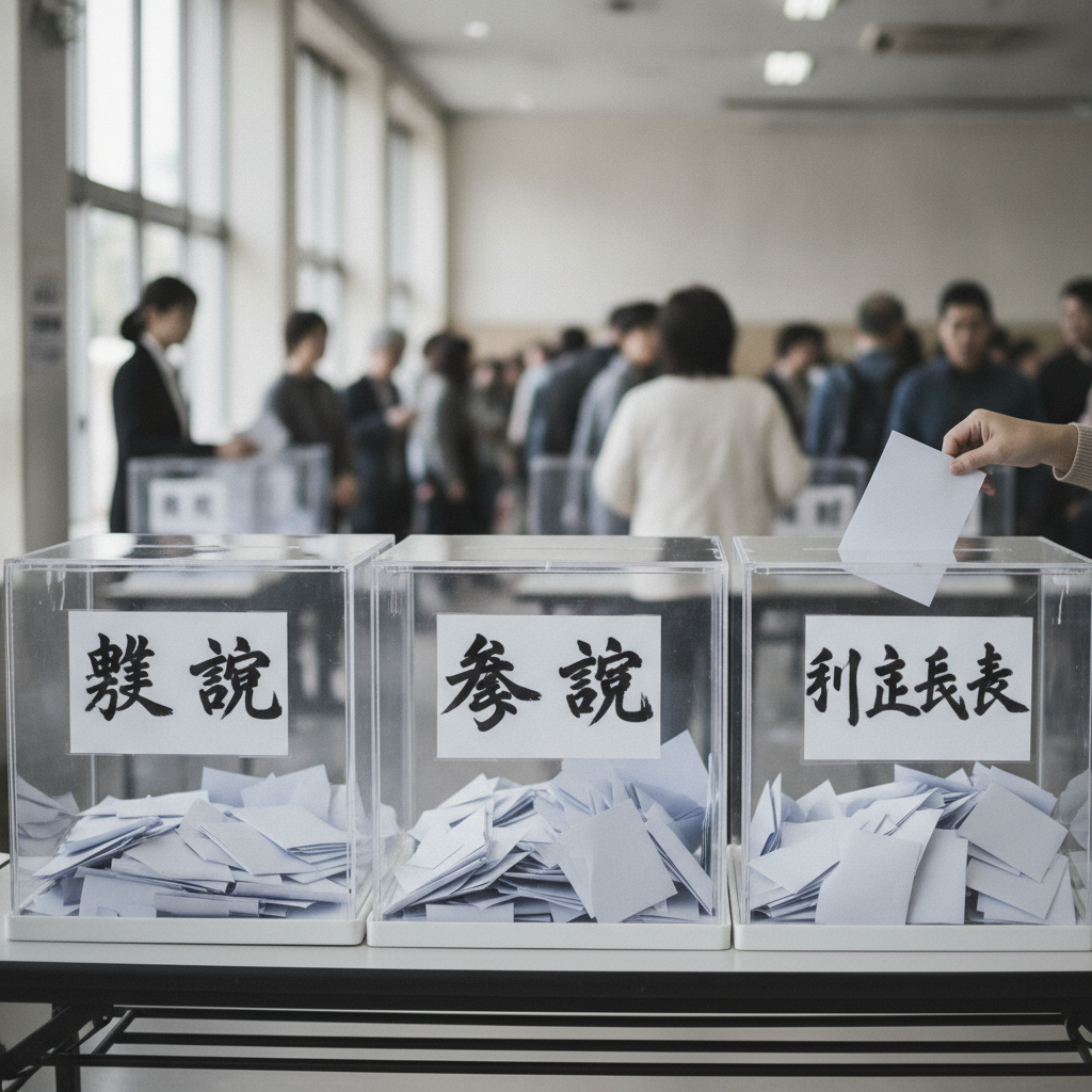 福井県大野市長選、現職が190票差で3選果たす