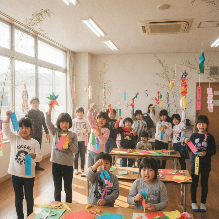 鴨市公民館、小学1年生向け学習支援「七夕かざり」参加者募集